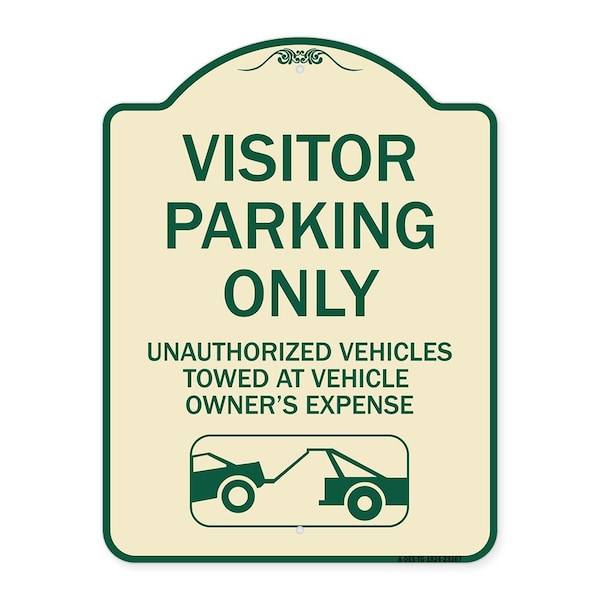 Parking Restriction Visitor Parking Only Unauthorized Vehicles Towed at Owner Expense, TG-1824-23367